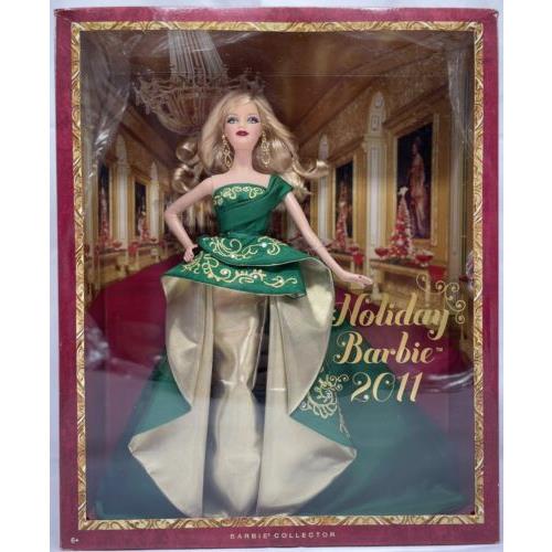 2011 Happy Holiday Christmas Barbie Doll T7914