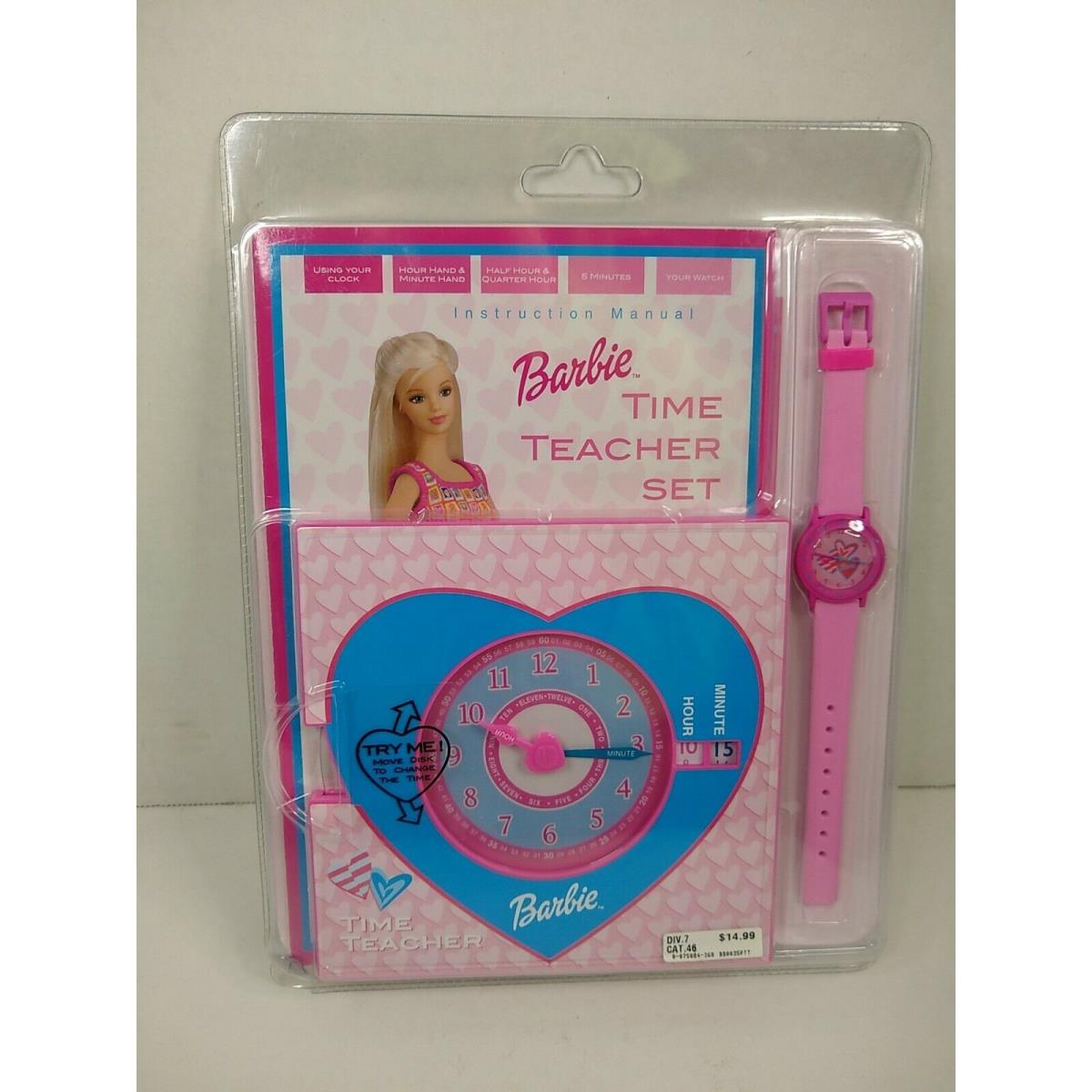 Barbie Time Teacher Set with Watch 2001 Nrfb Instruction Manual Extremely Rare