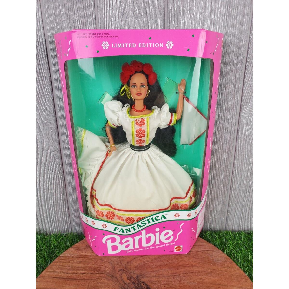 Vtg 1992 Fantastica Barbie Doll Mexican Dance Dress Limited Edition