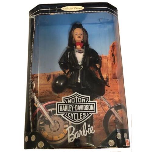 Mattel Harley Davidson Motor Cycles 1998 Collector Edition Barbie Box