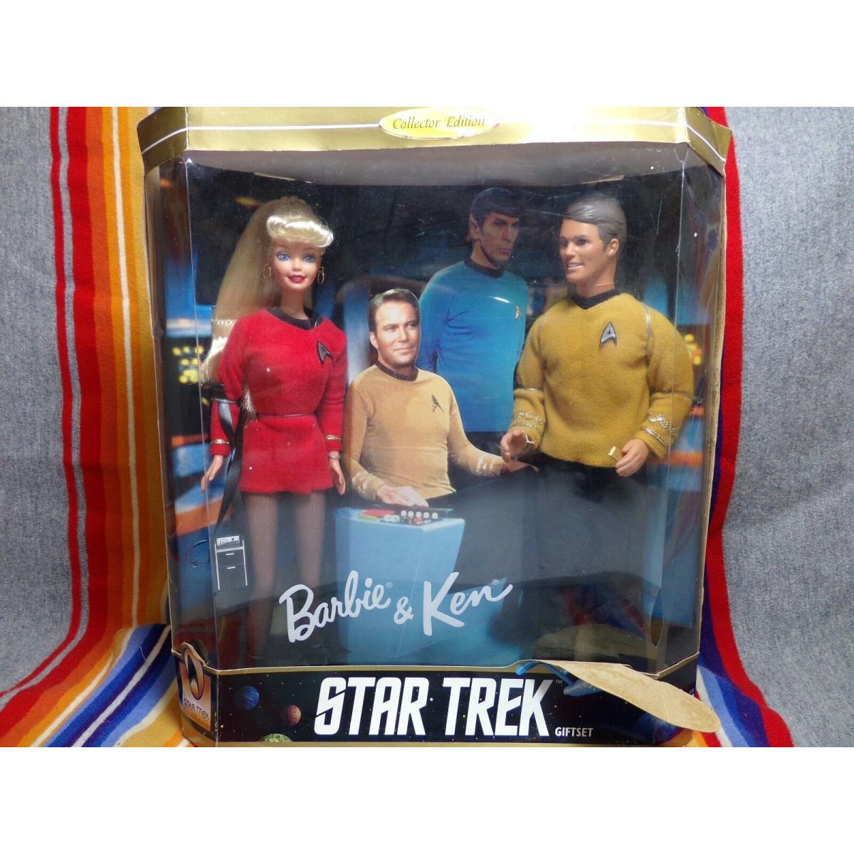 1996 Star Trek Barbie Ken Doll Collection Gift Set 15006 30th Anniversary