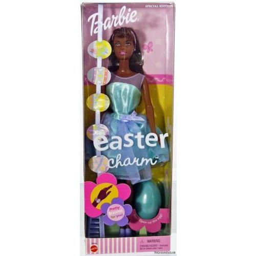 Easter Charm Black Barbie Doll Special Edition 53366 Nrfb 2001 Mattel Inc