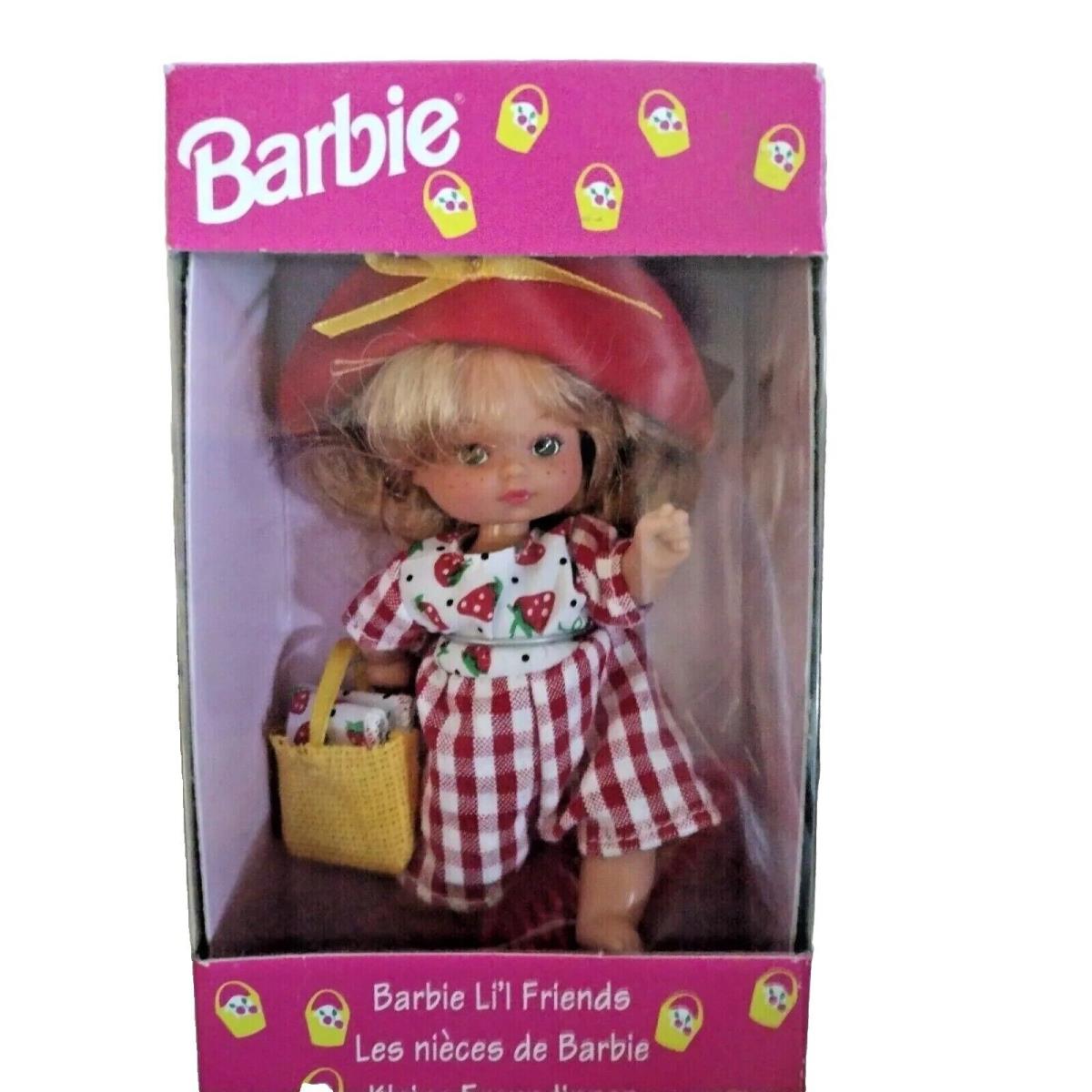 Vtg Barbie Li`l Friends Foreign Issue Strawberry Picnic 1993 Very Rare 11853 - Doll Hair: Strawberry Blonde, Doll Eye: Green