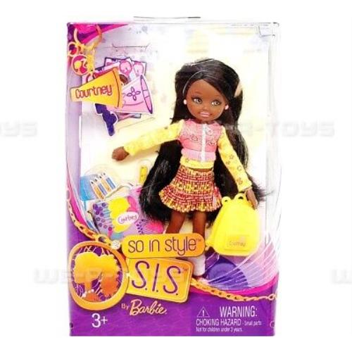 Barbie So in Style S.i.s Courtney African American Doll 2009 Mattel P8826
