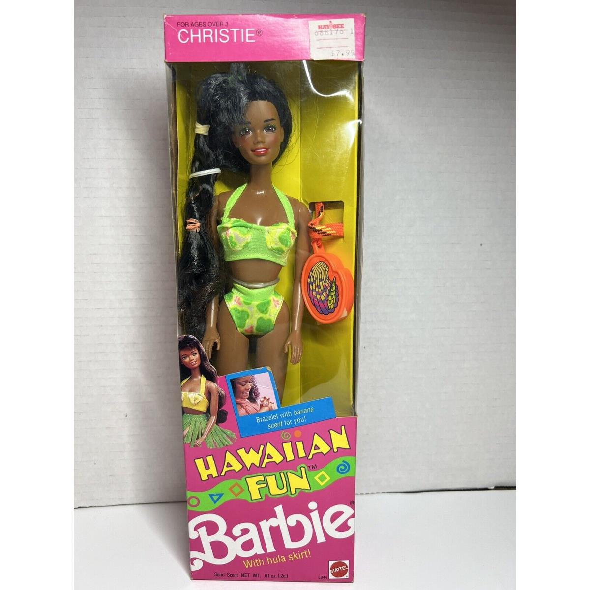 Hawaiian Fun Christie Barbie Doll 5944 Nrfb 1990 Mattel Inc