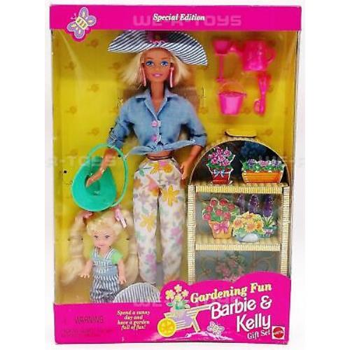 Gardening Fun Barbie Kelly Gift Set Special Edition 1996 Mattel 17242