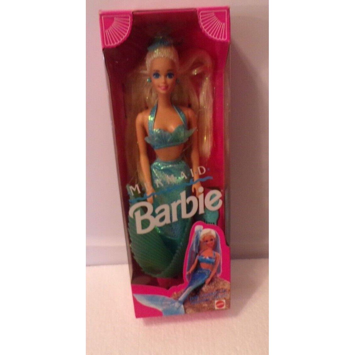 Look 1991 1434 Mattel Mermaid Hair Changes TO Rainbow Colors Barbie Doll