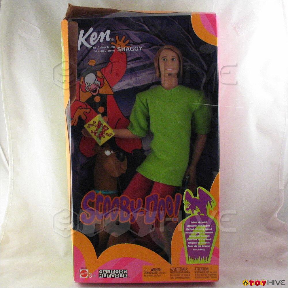 Barbie Scooby Doo Ken as Shaggy with Scooby Doo Dog in Very Worn Crushed Box