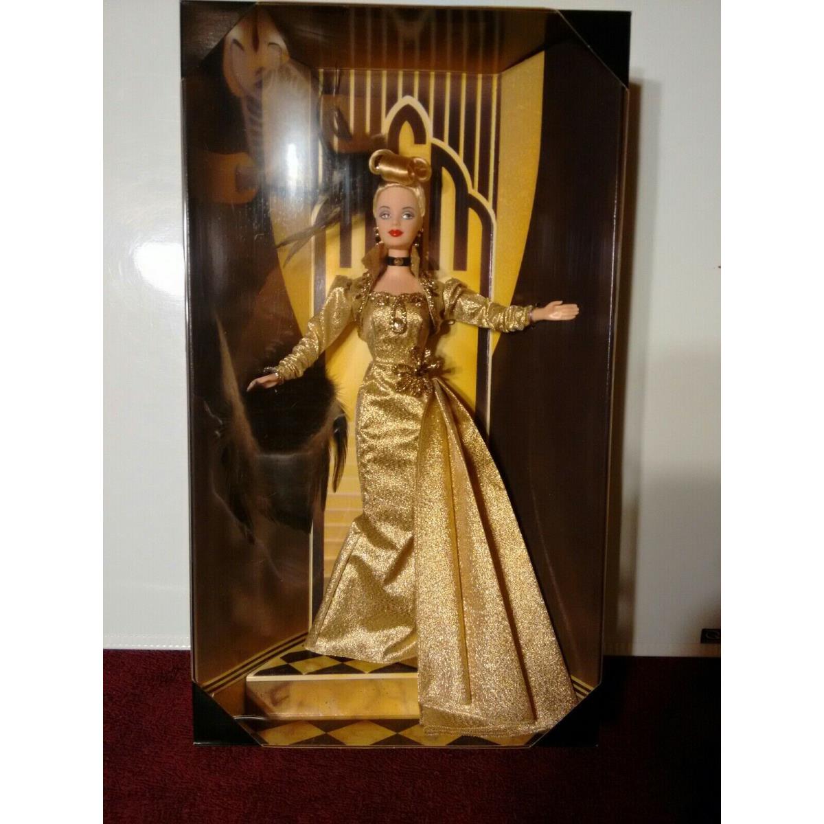 1998 Mattel Mgm Golden Hollywood Barbie Doll 22832 Fao Schwarz Limited Edition