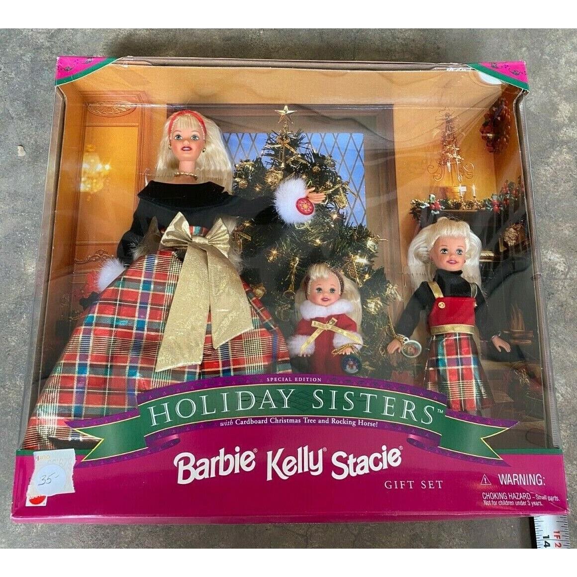 1998 Barbie Holiday Sisters Gift Set Barbie Kelly Stacie Special Edition