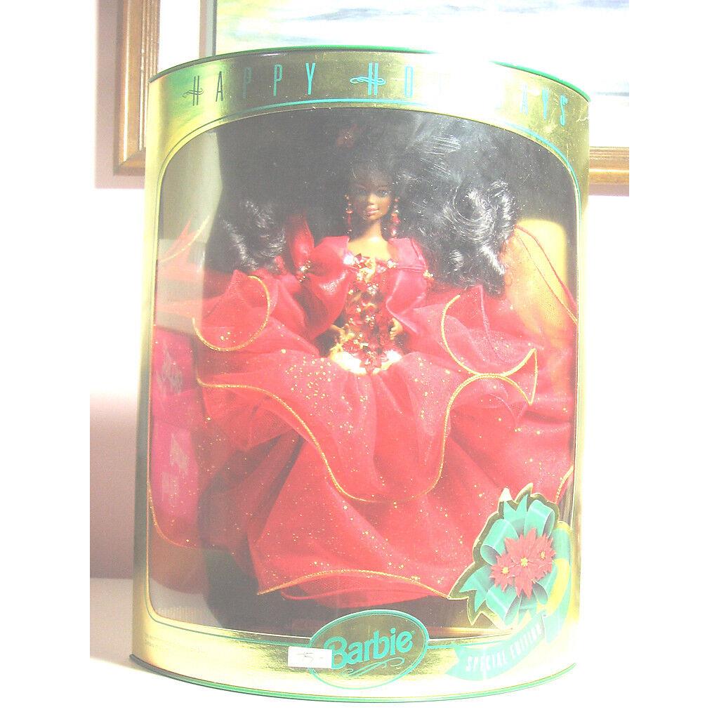 Mattel - Barbie - 1993 Happy Holidays Black Barbie