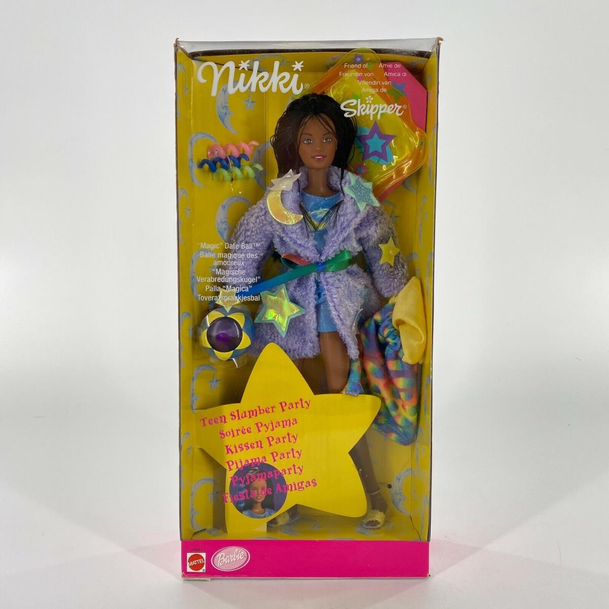 Barbie Nikki Pajama Fun Teen Slumber Party Doll Friend Skipper Mattel 1999