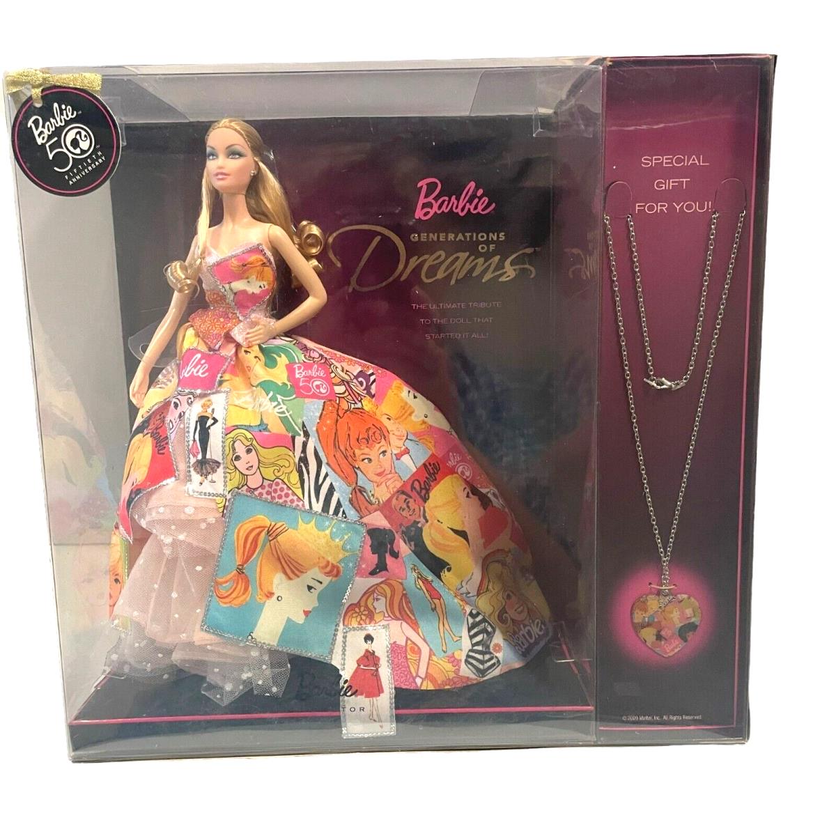 Mattel Barbie Doll 50th Anniversary Generation of Dreams with Necklace 2009