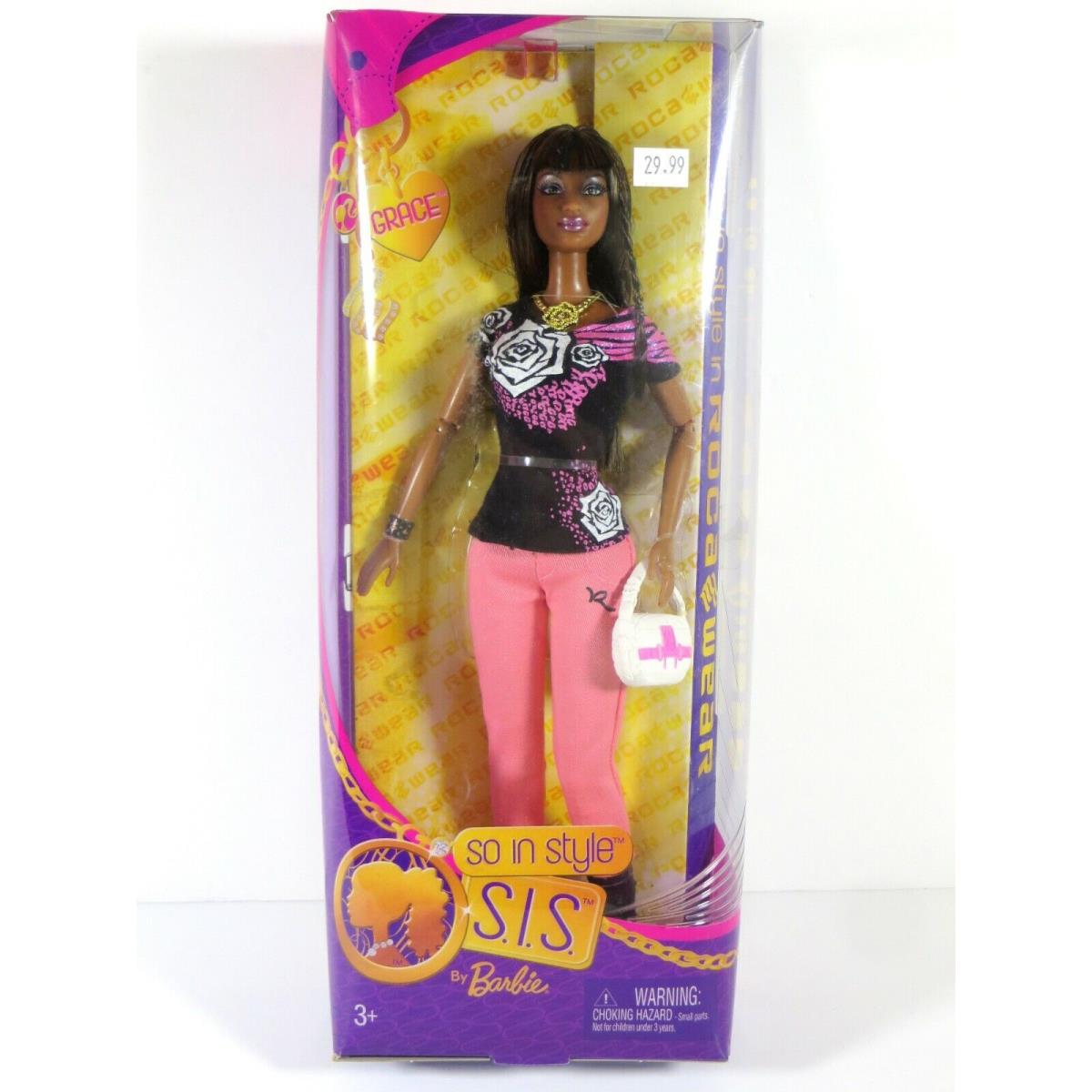 Barbie Doll 2009 SO IN Style S.i.s. Black AA Grace T1327