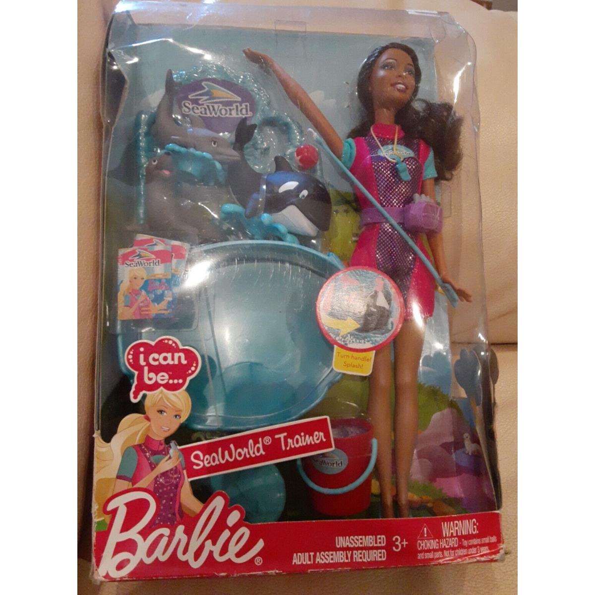 Seaworld Barbie Doll African American Seaworld Trainer 2009 Mattel T4803