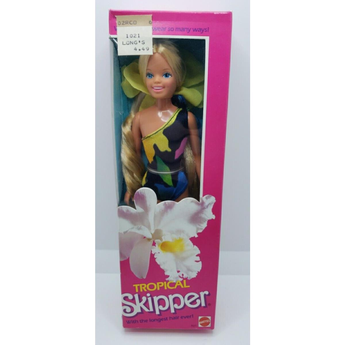 Barbie Tropical Skipper Doll 1985 Mattel 1021 Vintage Nrfb