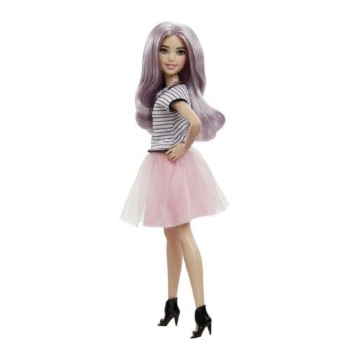 NIB-2016 Fashionistas Barbie Doll 54 Petite Tutu Cool Smiley/pizzazz Face Mold