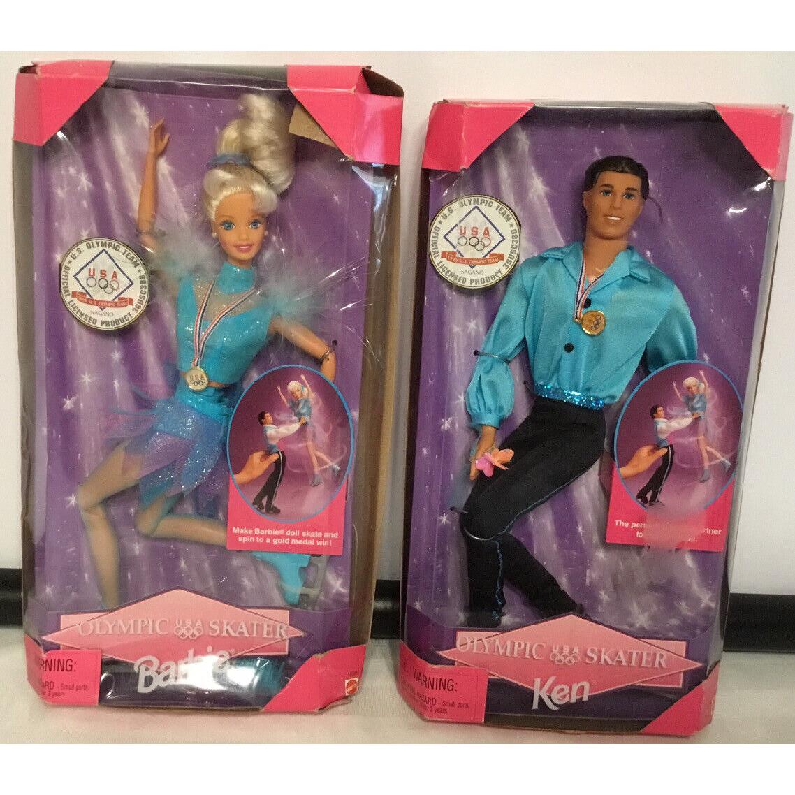 Olympic Skater Barbie Doll and Olympic Skater Ken Doll