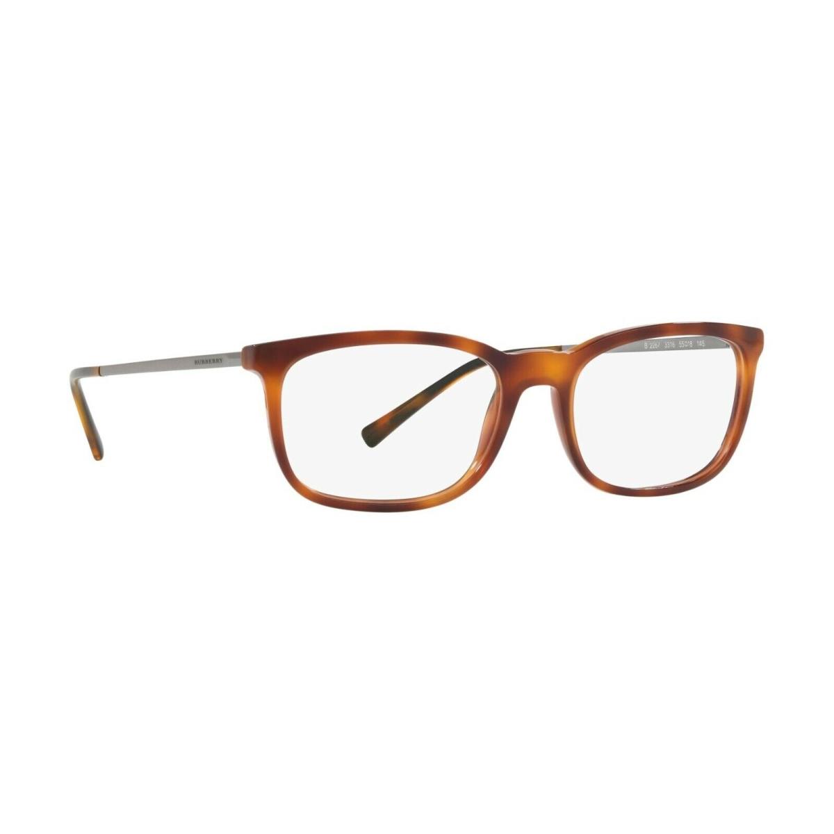 Burberry Eyeglasses BE 2267 3316 Light Havana W/ Demo Lens 53 MM