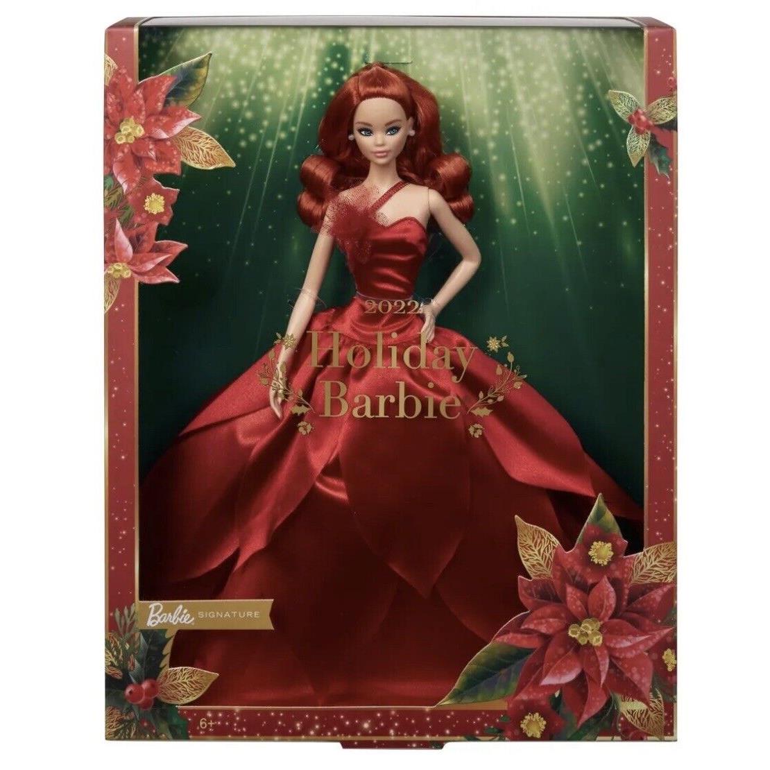 Barbie Signature 2022 Holiday Doll with Red Hair Collectible Series In Mailer