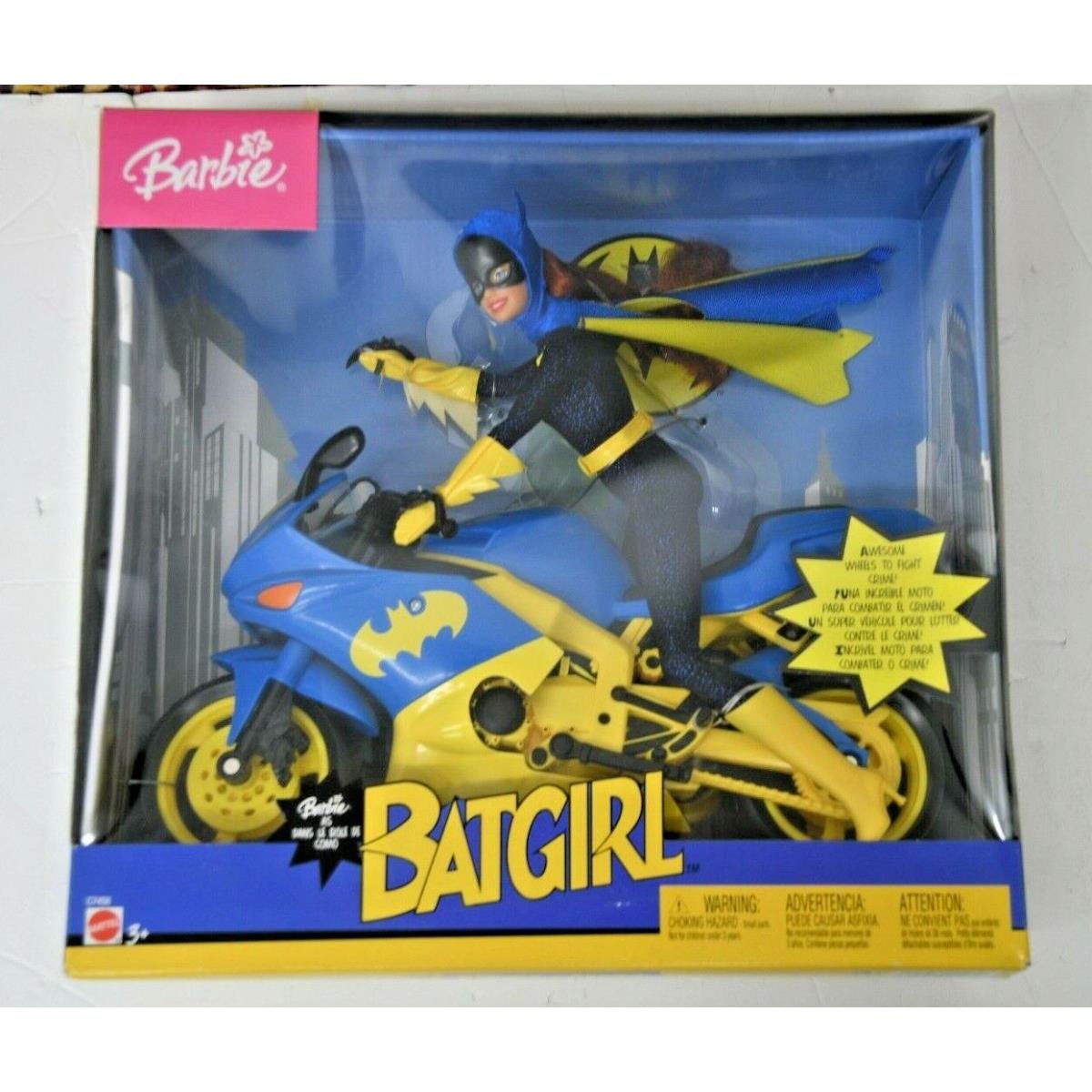 2003 Mattel Barbie C7458 Barbie as Batgirl on Batcycle