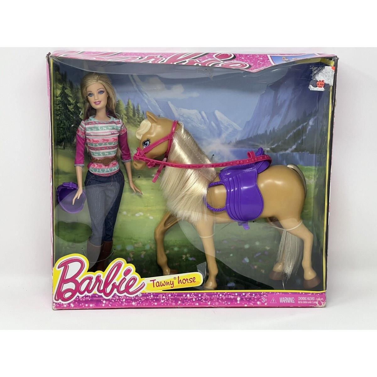 2013 Barbie Tawny Horse Doll Set BJF78 Mattel