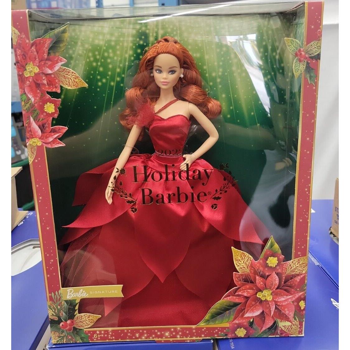 Barbie Mattel 2022 Holiday Doll Red Hair Ships Now