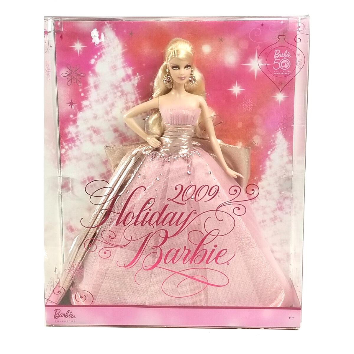 Holiday Barbie Collector 50th Anniversary 2009 Doll - Pink Dress