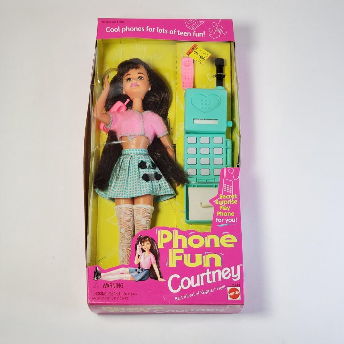 Phone Fun Courtney 1995 Skipper Friend Barbie Doll Set 14314