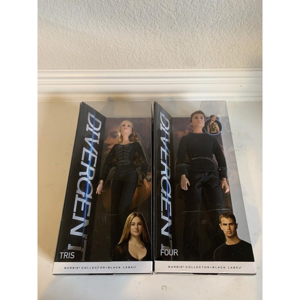 Nrfb Divergent Four and Tris Doll Set Barbie Collector Black Label Iob