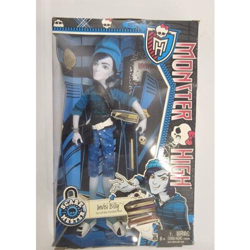 Monster High Invisi Billy Doll Scaremester Invisibilly Boy Doll Rare Read Desc