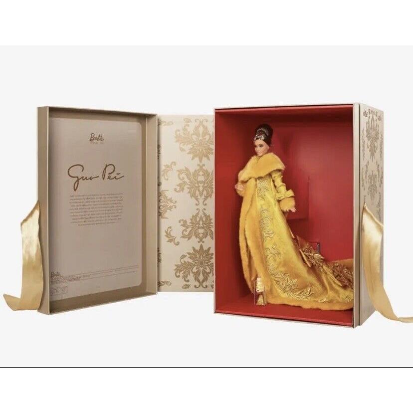 Barbie Signature Guo Pei Barbie Doll Wearing Golden Yellow Gown