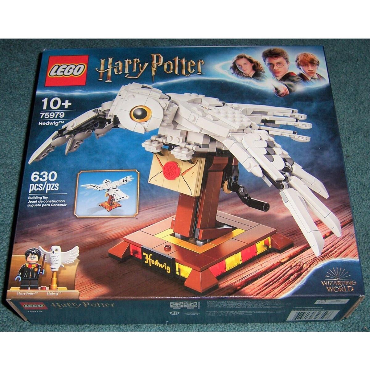 Lego Harry Potter Hedwig 75979 Building Set Owl with Flying` Wings 630 Pcs