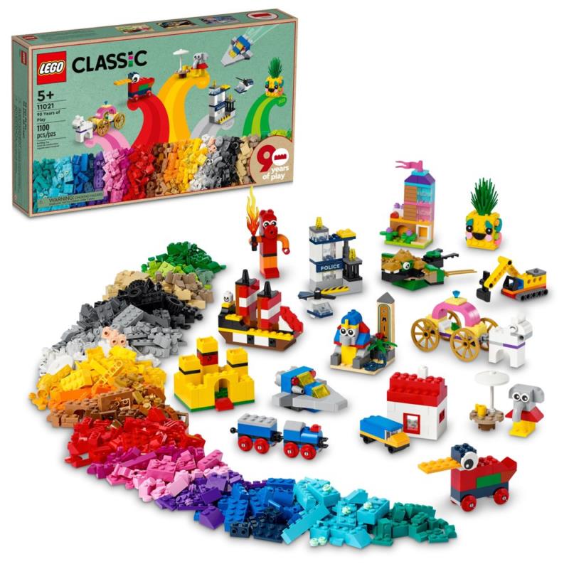 Lego Classic 90 Years of Play 11021 Building Toy Set 1 100 Piece Gift