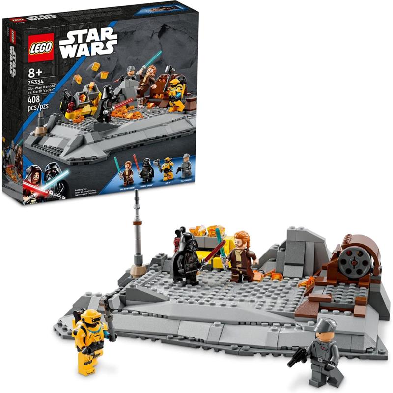 Lego Star Wars Obi-wan Kenobi Vs. Darth Vader 75334 Buildable Action Toy