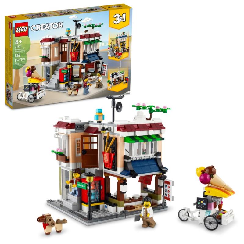 Lego Creator 3in1 Downtown Noodle Shop 31131 Building Set 569 Pieces Gift