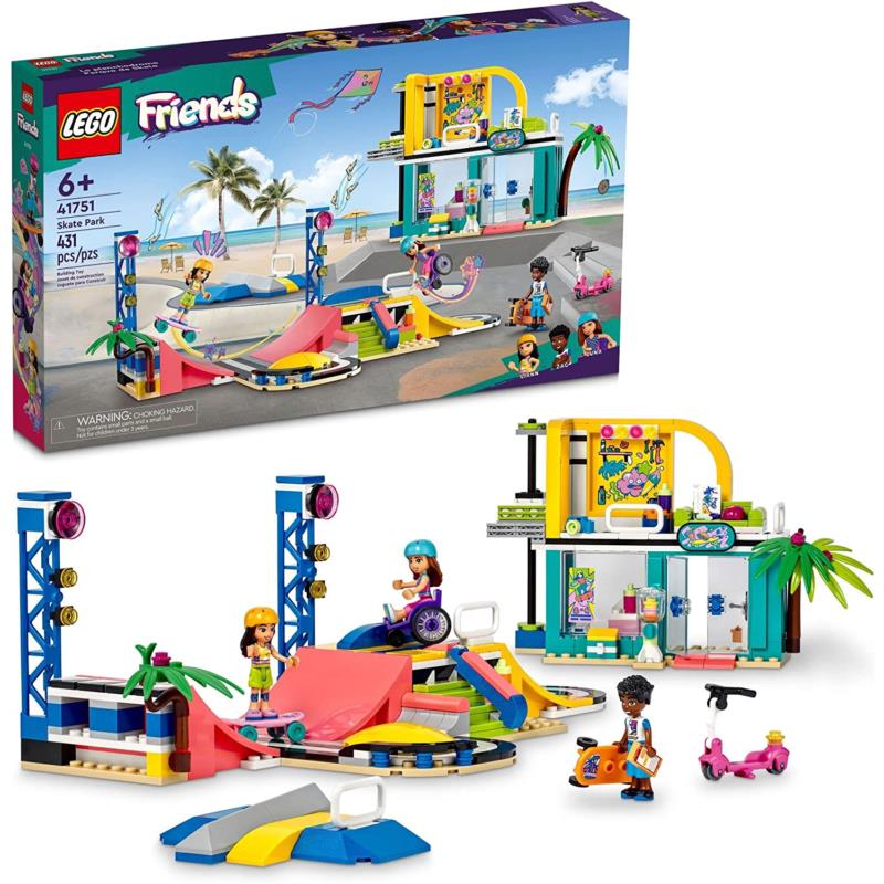 Lego Friends Skate Park 41751 Building Set Skateboard Toy 431 Pieces Gift
