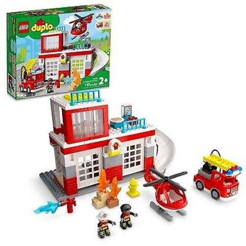 Lego Duplo Fire Station Helicopter Toy Playset 10970