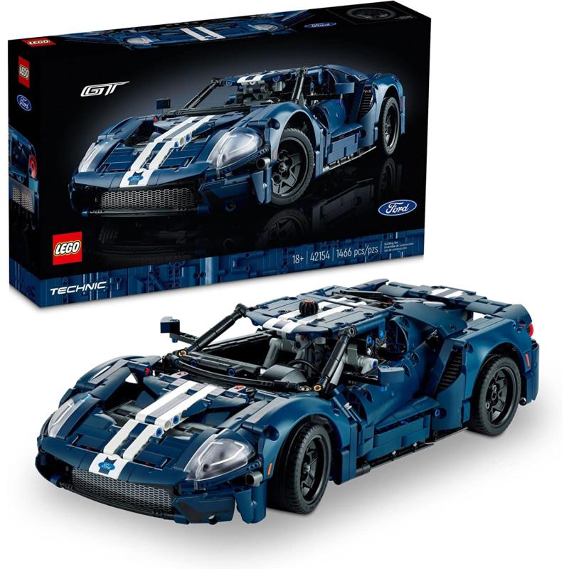 Lego Technic 2022 Ford GT 42154 Car Model Kit 1:12 Supercar Toy Collectible Set