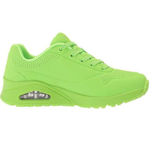 Skechers Women`s Uno Night Shades Lmgn Low Top Sneaker Shoes Footwear Walk - Green