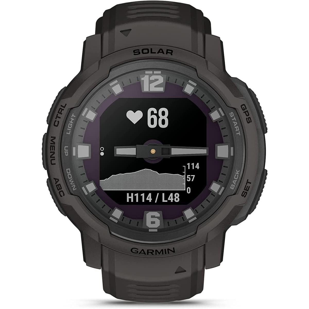 Instinct Crossover Hybrid Gps Smartwatch - Standard Solar or Tactical Graphite by Garmin