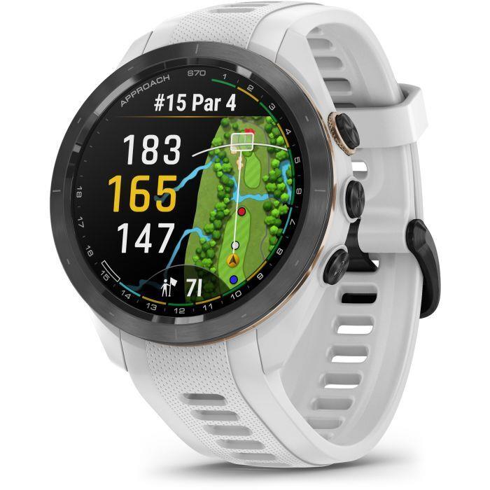 2023 Garmin Approach S70 42mm Premium Golf Gps Smart Watch White