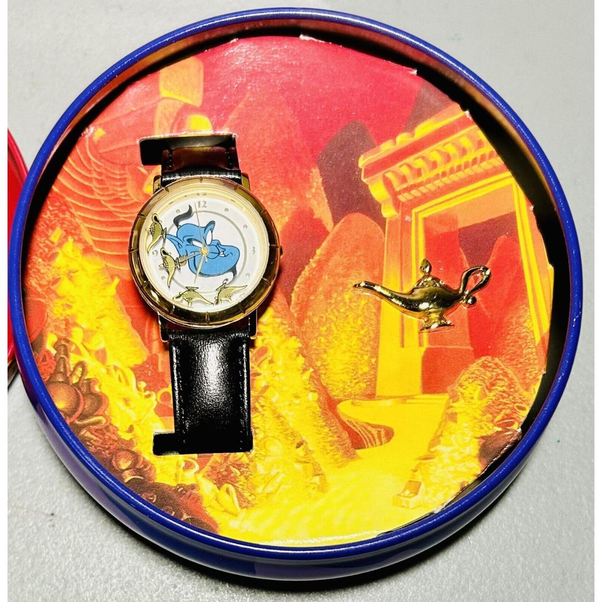 Fossil Disney Aladdin Limited Edition Genie s Bottle Troubles Watch Pin Set