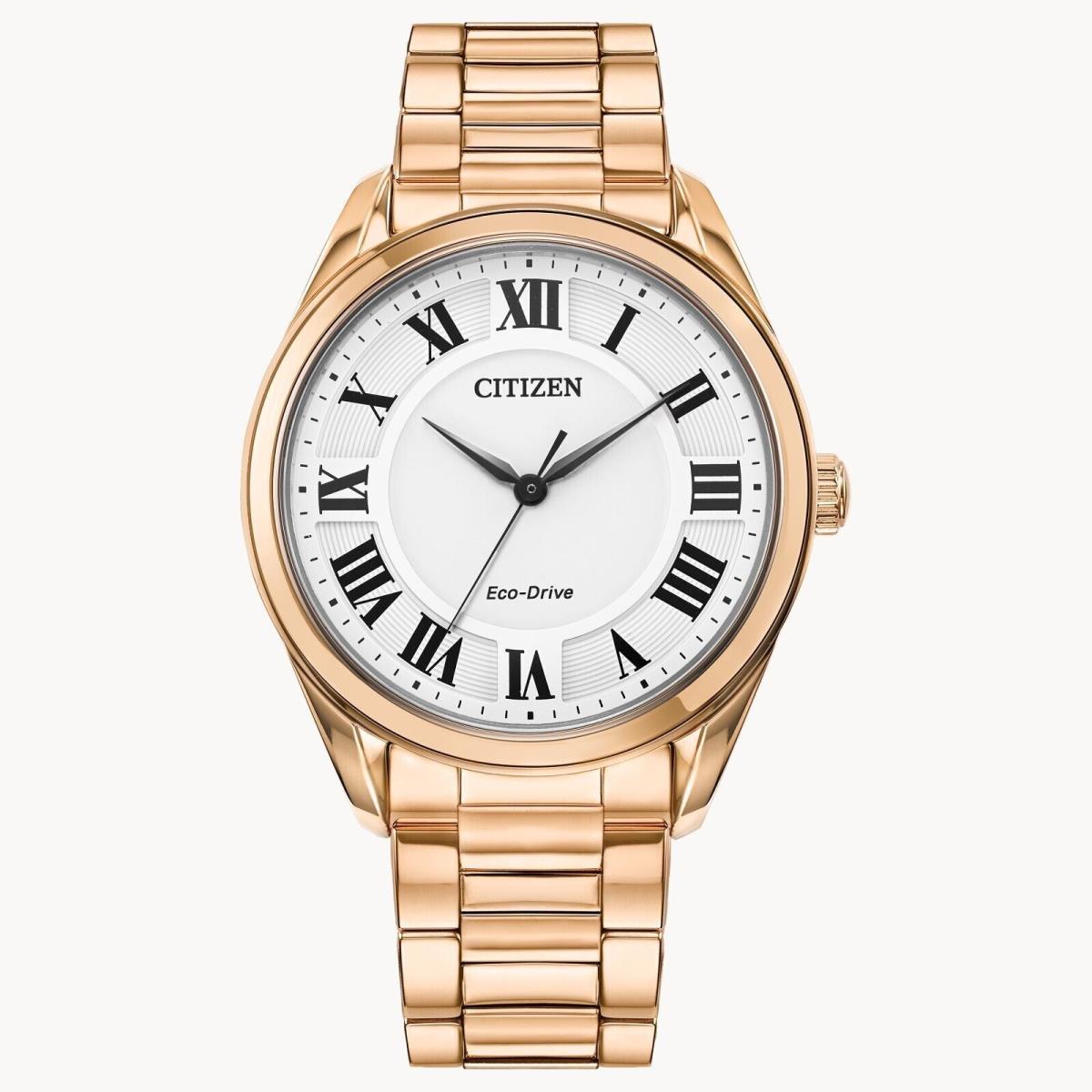 Arezzo Citizen Eco-drive Womens Rose Gold Watch EM0973-55A