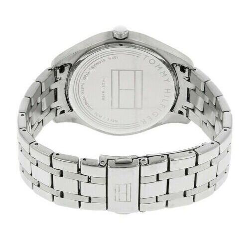 Tommy Hilfiger Silver Blue Dial Stainless Steel Watch 1791171