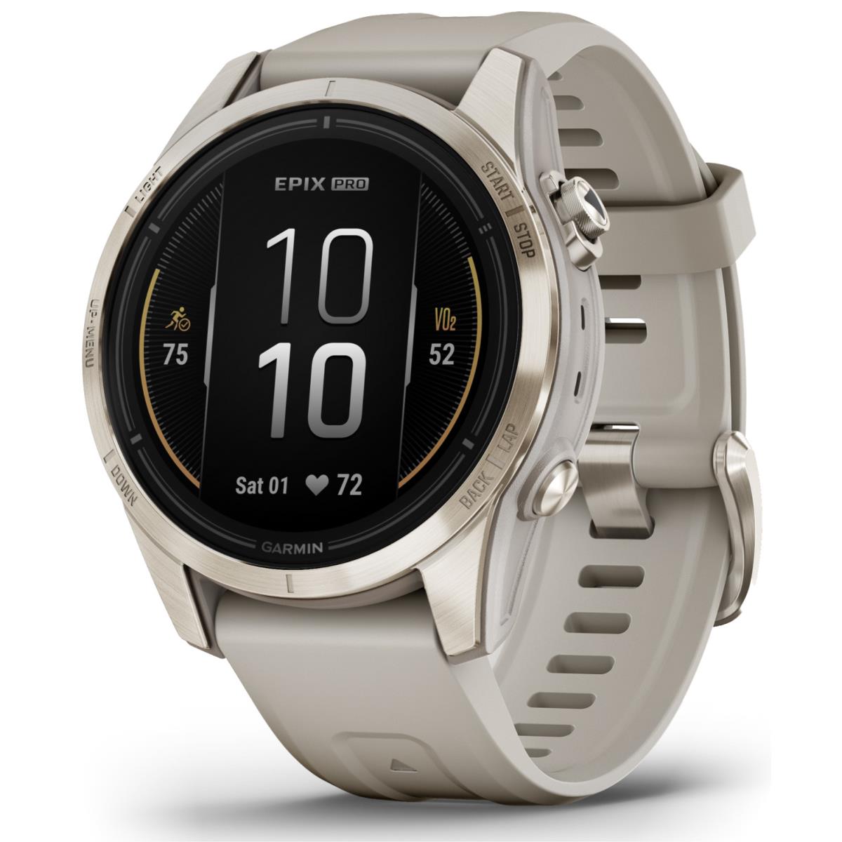 Garmin Epix Pro Sapphire Gen2 42mm Amoled High Performance Smartwatch Light Sand - Light Sand