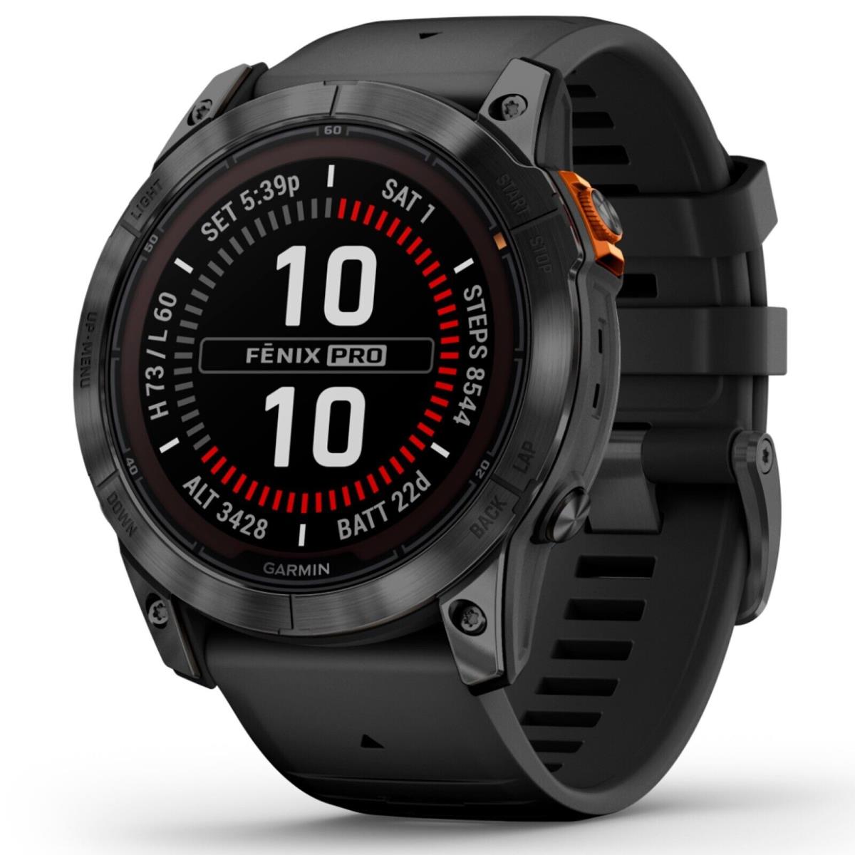 Garmin 010-02778-00 Fenix 7X Pro Solar Edition 51MM Smartwatch Slate Gray Watch