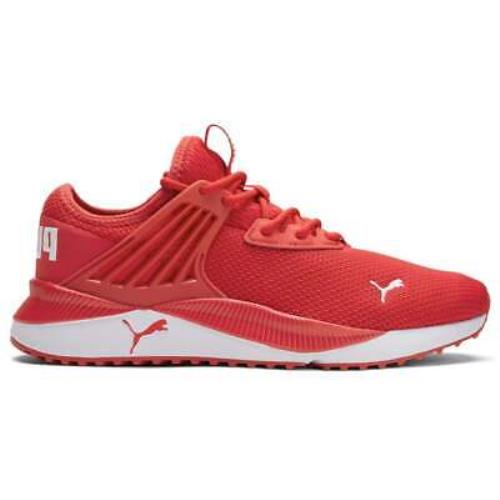Puma Pacer Future Wide Lace Up Mens Red Sneakers Casual Shoes 38645304 - Red