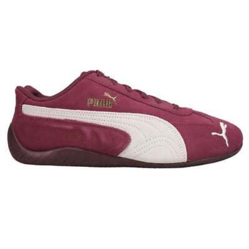 Puma Speedcat Shield Driving Lace Up Mens Burgundy Sneakers Casual Shoes 387272 - Burgundy