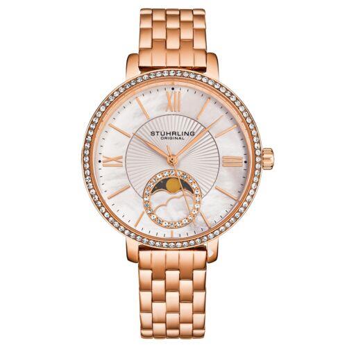 Stuhrling 4038 2 Quartz Stainless Steel Mother of Pearl Womens Watch